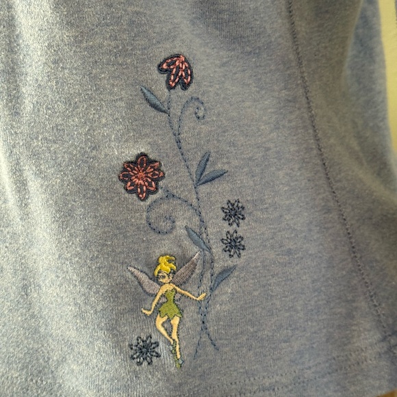 Disney Blue Floral Embroidered Long Sleeve Top - Picture 2 of 4